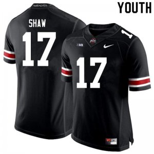 Youth Ohio State Buckeyes #17 Bryson Shaw Black Nike NCAA College Football Jersey Supply YFH4744IU